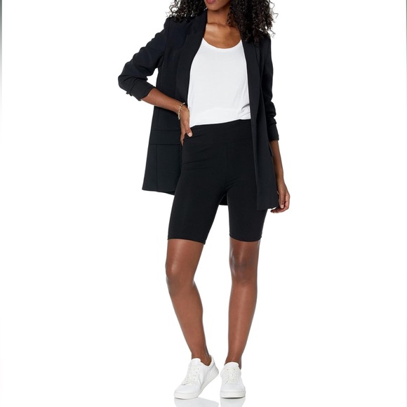 High Rise Mid Length Bike Short - Picture 1 of 9